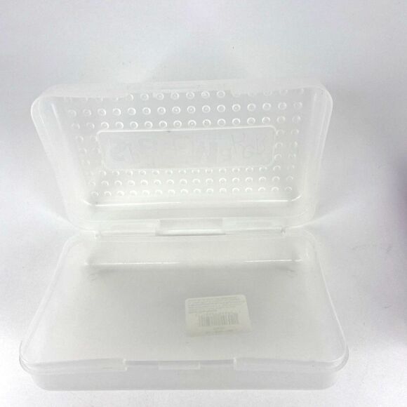 2 SpaceMaker Pencil Box Purple Clear Top Clear Bottom Back To School - Picture 4 of 8